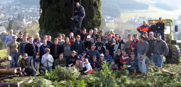 Gruppenbild Osterfeuer 2007